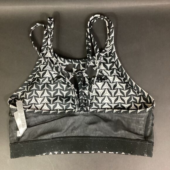 Victorias Secret Bra-Small-Black/White Triangle All-Over Pattern-Cutouts-Strappy - Picture 6 of 10